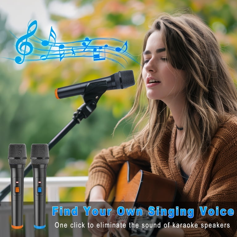 TAKSTAR H5 Bluetooth Karaoke Microphone With Speaker - 15W, 7 Sound Effects, OTG & TF Card Support