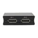 thumbnail image 3 of 8K Displayport 1.4 Interruptor de 2 vías 1 entrada 2 salidas o 2 en 1 salida Interruptor DP bidireccional Plug and Play de alta resolución negro, 3 of 5