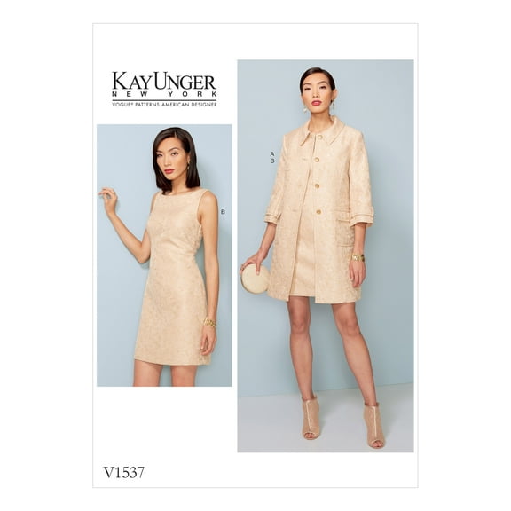 Vogue Pattern MISSES' JACKET AND DRESS-6-8-10-12-14