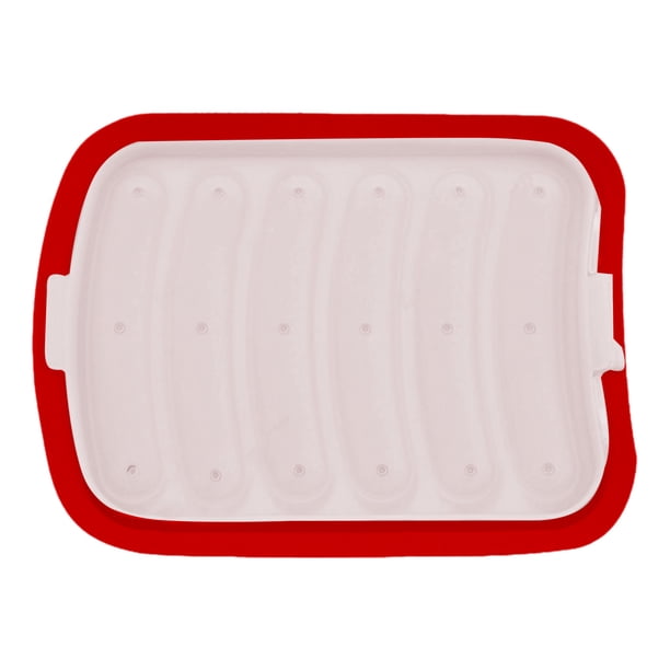 Molde de silicona para salchichas caseras, salchichas de carne, molinillo de perritos calientes, comida para bebés, suplemento al vapor, bandeja para hornear, molde de gel de sílice para hacer comida