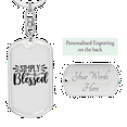 thumbnail image 2 of I'm Simply Blessed Stainless Steel or 18k Gold Premium Swivel Dog Tag Keychain, 2 of 8