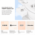 thumbnail image 2 of TUSHY Classic 3.0 Bidet Attachment  with  Self Cleaning Spray and Retractable Nozzle, Fits Almost Any Toilet Seat, Non Electric with Feminine Wash, Quick Install  (Brushed Nickel Knob), 2 of 12