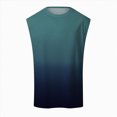 thumbnail image 4 of NOLDARES Men's Relaxed Fit Crew Neck Tank Tops Sleeveless Muscle Tees for Bodybuilding Beach Casual(Navy,XXL), 4 of 4