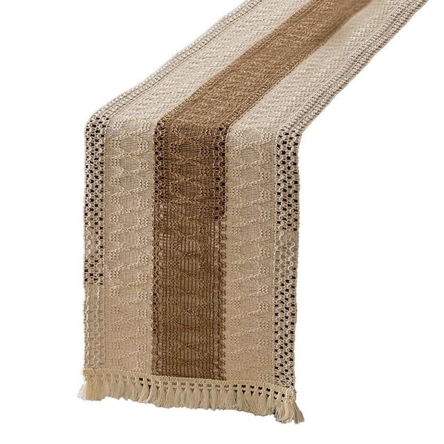 SIfdSeng Japanese Style Woven Minimalist Bed Scarf Sideboard Decorative Cloth Runner