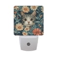thumbnail image 6 of Yayeee LED Night Light for The Home Plug in With Light Sensors 2 Pack, Flowers Cat, 6 of 6