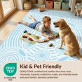 thumbnail image 4 of Design&I 2'x3' Washable Throw Rug Low Profile Daily Traffic Ready Accent Ocean Themed Ripple Circles Minimalist Theme Nautical Aesthetic for Hallway, Laundry Room, 4 of 7