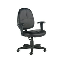 Global Leather Task Chair Black (8993BK450/550)