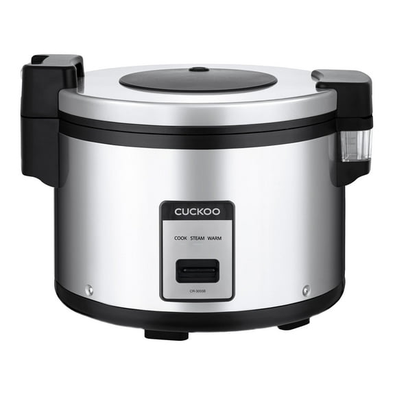 CUCKOO Commercial Rice Cooker & Warmer, Extra Large Rice Cooker 30-Cup Uncooked / 60-Cup Cooked, Professional Industrial Grain Cooker with Large Capacity, Easy One-Touch Operation, Silver (CR-3055)