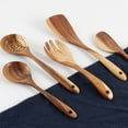 thumbnail image 3 of Kitchenware Non-Stick Special Wooden Cookware with Long Handle Spatula Large Spoon Large Flat Shovel, 3 of 8