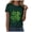 Dark Green, variant on COMVALUE Funny Cute Shamrock Irish Graphic Tee Top for Women St Patricks Day Shirt (Dark Green, XXL)