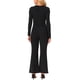 thumbnail image 3 of Mono elegante de INSPIRE CHIC para mujer con escote cuadrado, cintura alta y pantalones anchos de pierna larga, 3 of 6