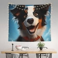 thumbnail image 2 of Disketp Playful Smile Cute Dog Tapestry 60x51 InchesTapestry for Living Room Bedroom Home, 2 of 6