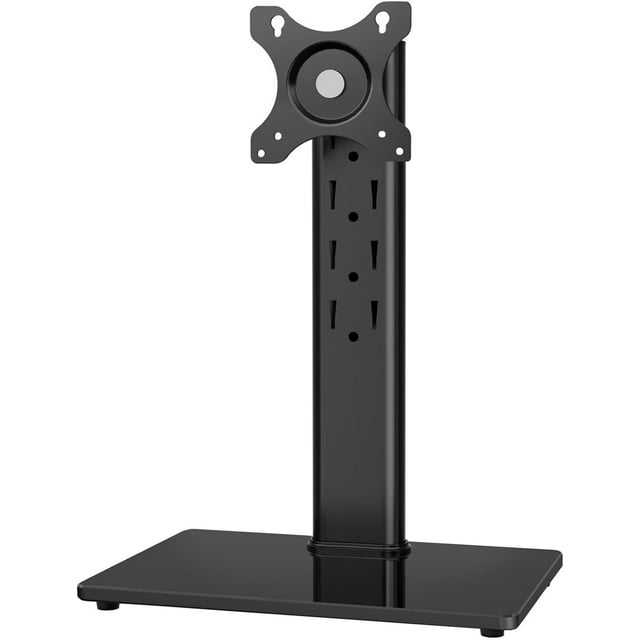 Monitor Stand Single VESA Monitor Stand for Desk with Swivel/Height Adjustable Computer Monitor Riser for Screens Hold up to lbs Max VESA x mm