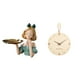 thumbnail image 1 of Bandeja porta llaves,Bandeja para guardar llaves y dulces con figura de niña de resina,Reloj de pared,Reloj de pared decorativo para sala de estar,silencioso,Reloj de pared de madera con, 1 of 8