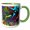 Green/White, variant on 3drose, Paths Cross, 11oz Two-tone Yellow Mug