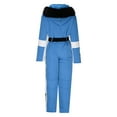 thumbnail image 6 of Pxkloy Womens Zip Up Ski Jumpsuit Windproof Waterproof Snowsuits One Piece Baggy Winter Outdoor Sports Suits Blue,S, 6 of 7