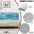 thumbnail image 5 of Yuyamidu Beach Print Futon Cover Armless Sofa Covers Breathable Armless Futon Bed Cover with Elastic Edge Breathable Rv Jackknife Sofa Covers Gift for Friends, 5 of 8