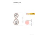 thumbnail image 3 of ANGARA Natural Double Diamond Infinity Pendant in 14K Rose Gold for Women (Size-4.5mm| Color-I-J| Clarity-I1-I2) | April Birthstone, Anniversary, Jewelry Gift for Women | Natural Diamond Necklace, 3 of 7