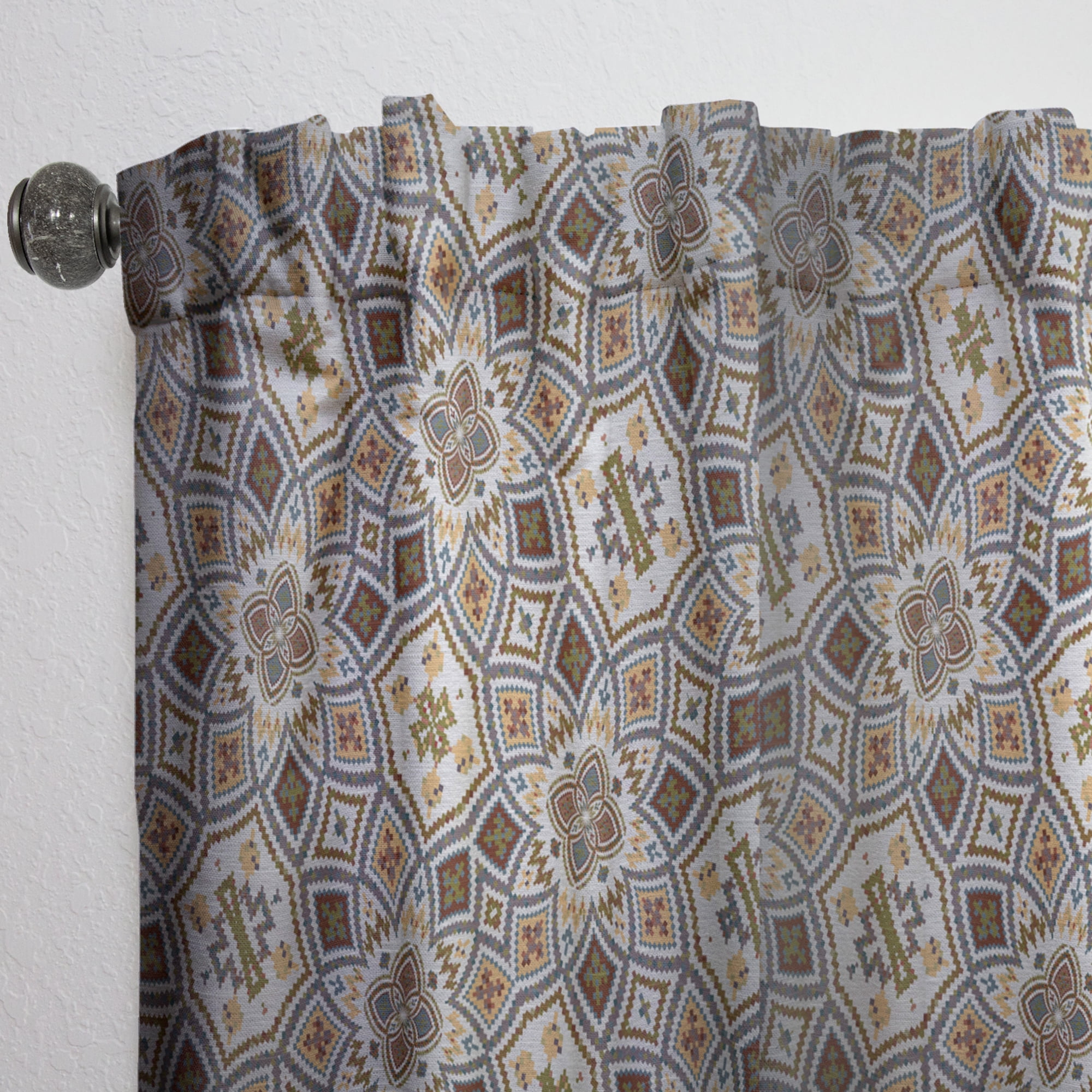 Designart 'Arabic Mosaic Pattern' Modern & Contemporary Curtain Panel