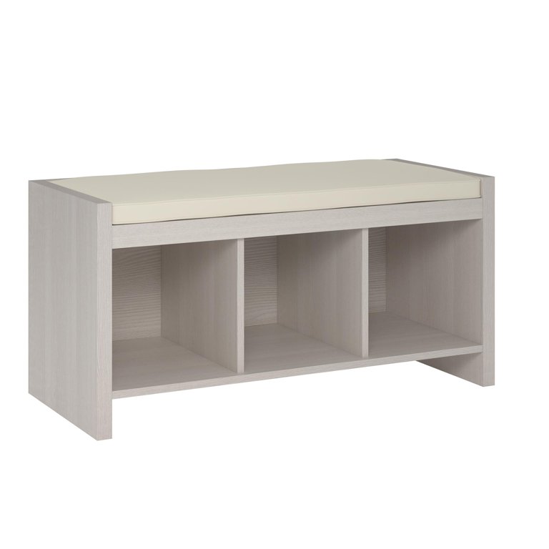 Bromley Grey Storage Bench With Cushion