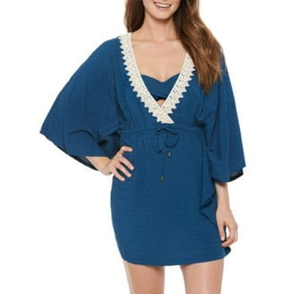 princess polly baby blue dress Dotti Striped Starfish Embroidered Swim Coverup Shirtdress