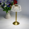 thumbnail image 1 of Lámpara De Mesa De Cristal Regulable, Lámpara De Escritorio Táctil Recargable Moderna, 3 Colores Cambiantes, Versátil Para, 1 of 7