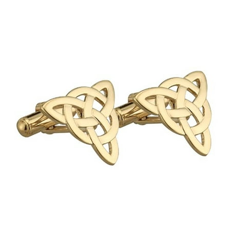 Solvar Trinity Knot Cufflinks Gold Plated Made In Ireland