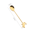 thumbnail image 4 of 6 Packs Stainless Gold Dessert Forks And Spoons Set Serving Flatware Set Copper Serving Flatware Set Cake Server Golden Coffee Spoons Cute Salad Cake Forks, 4 of 8