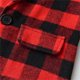 thumbnail image 5 of Chaquetas de traje de lentejuelas Ropa para niño pequeño, 3 uds., ropa para bebé, camisa a cuadros para bebé, pantalones con tirantes, conjunto de abrigo,blazer moda（Rojo， 12-18 mes), 5 of 5