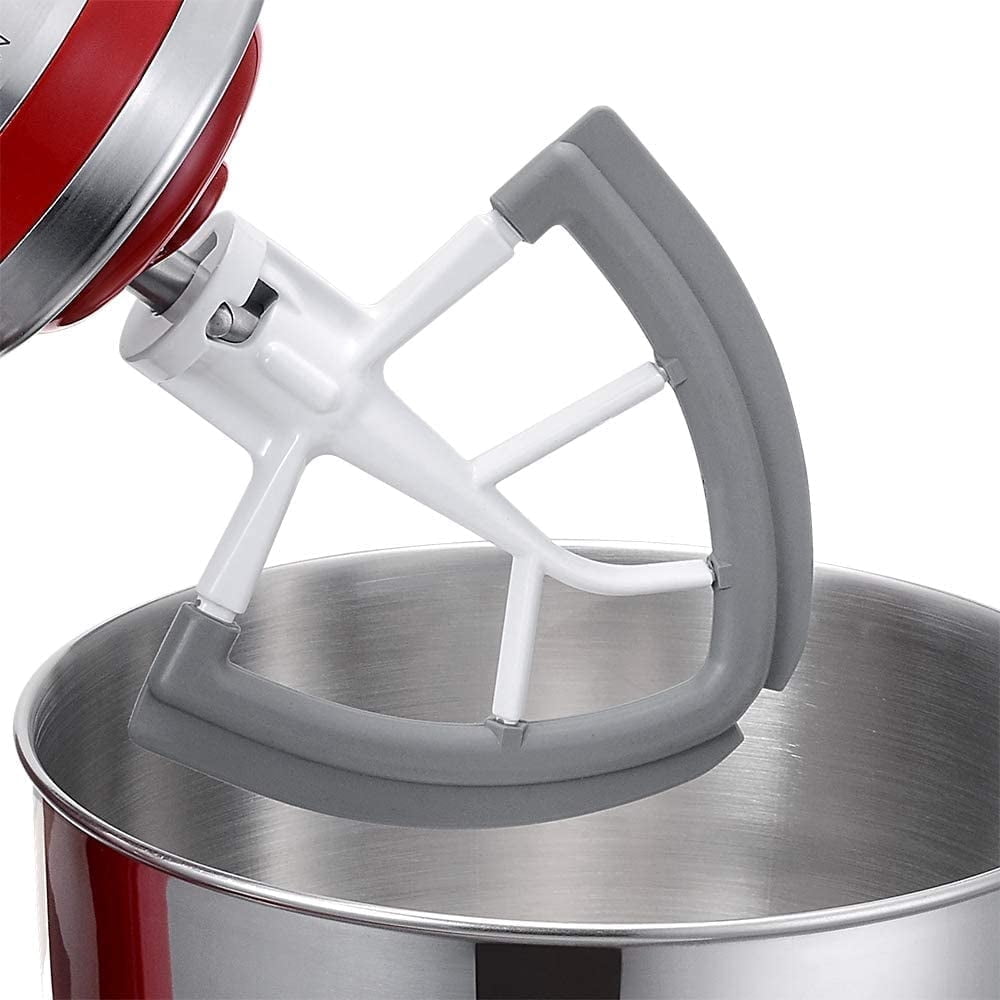 Flex Edge Beater for KitchenAid 4.5/5 QT Tilt Head Stand Mixer, Beater with Double Silicone Edge, Mixer Paddle, Perfect 4.5/5 Quart Tilt Head Stand Mixer Attachment
