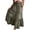 Army Green, variant on Flowy Midi Skirt For Women Summer High Waist Tiered Denim Skirt Button Front Ruffled A Line Jean Skirt With Pockets Vintage Casual Style S Blue