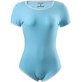 thumbnail image 5 of CutiePlusU Cotton Button Crotch Bodysuit Adult Onesie Pajamas Classics 2 Pack Sky Blue S, 5 of 5