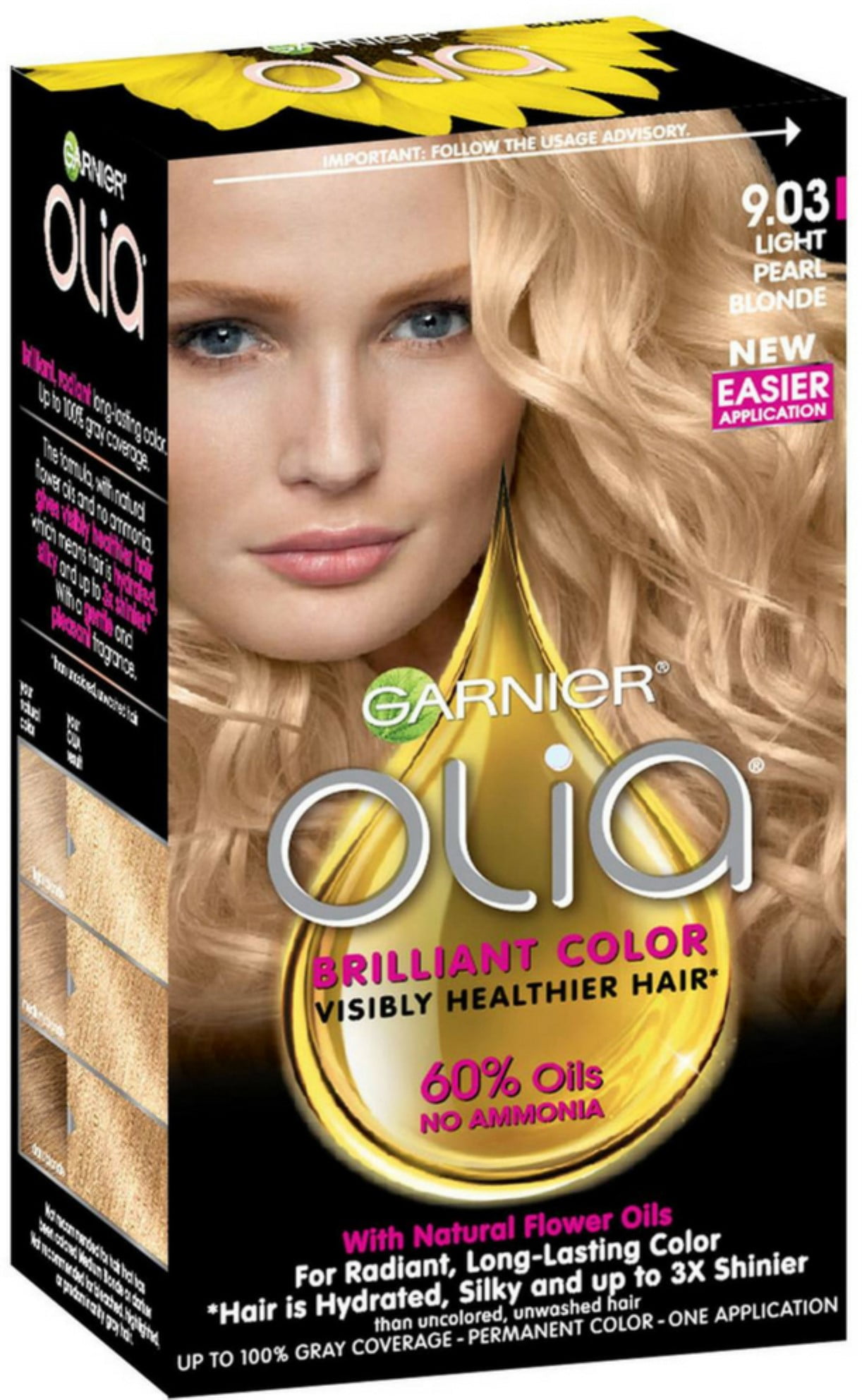 Garnier Olia Ammonia Free Hair Color 9 03 Light Pearl Blonde 1