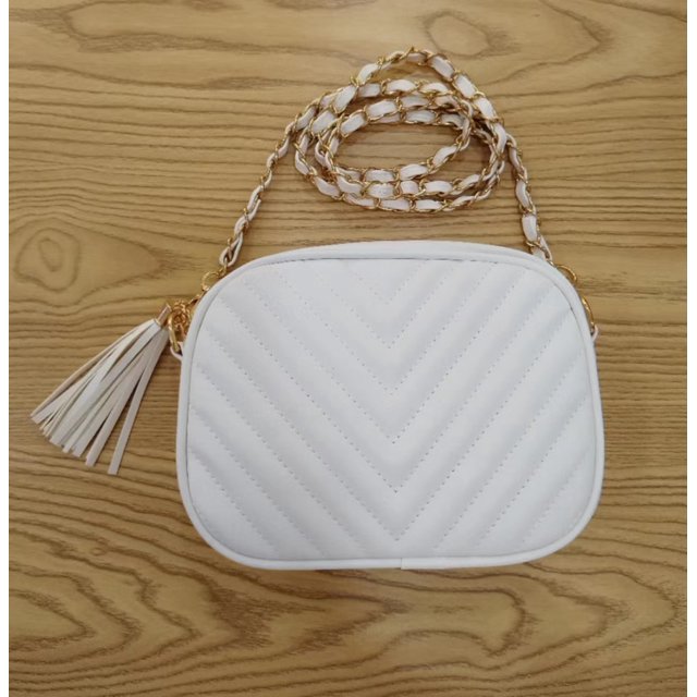 Bolso de mujer de moda informal Bolso de cadena Bolso bordado Bolso de hombro con borlas para mujer
