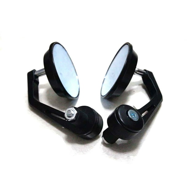Paquete de 2 Motocicleta Vista trasera Espejos 360 ° Rotación de gran angular Visión Corrosión Resistente a la resistencia a mano Accesorios de ciclomotor negro Advancent VI002053-01B