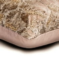 thumbnail image 2 of Copper 12"x20" (30x50 cm) Lumbar Pillow Cover, Jacquard Foil & Beaded Oblong Pillow, Geometric Pattern Modern Style - Copper Ore, 2 of 3
