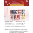 thumbnail image 5 of bolas de Navidad, decoraciones de árbol, bombillas de Navidad clásicas inastillables, decoración de coronas navideñasRojo vino1PCS, 5 of 5