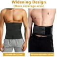 thumbnail image 4 of Vaslanda Neoprene Sauna Waist Trainer Corset Sweat Belt for Men Weight Loss Compression Trimmer Workout Fitness Activewear, 4 of 8