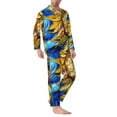 thumbnail image 2 of Haiem vintage Starry Sunflower Pattern Men’s Long-sleeve Sleepwear,Sleepwear Set,2-piece Loungewear Set,Soft PJs Comfy Nightwear with Pockets-X-Large, 2 of 7