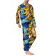 thumbnail image 2 of Balery vintage Starry Sunflower Pijama para Hombre de Dos Piezas con Manga Larga, Conjunto de Dormir y Descanso Suave con Bolsillos-Large, 2 of 7