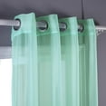 thumbnail image 2 of Decotex 2 Piece Sheer Voile Grommet Top Window Curtain Panel Drapes (54" X 63", Mint), 2 of 2