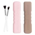 thumbnail image 1 of 2 PCS Travel Makeup Brush Holder,Silicone Makeup Brush Holder Trendy and Portable Makeup Brush Organizer for Trip Small Cosmetic Brush Holder Makeup Brush Container Travel Essentials for Women, 1 of 5