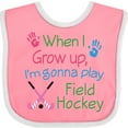 thumbnail image 3 of Inktastic Future Field Hockey Player Boys or Girls Baby Bib, 3 of 4