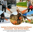 thumbnail image 3 of Cyclone2x Airflow Amplifier - 2nd Generation Leaf Blower Air Booster Attachment, Instantly Doubles Wind Speed for 2-4 Inch Blowers, All-Weather Durable Design for Yard Cleaning (1pc), 3 of 8