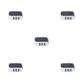 thumbnail image 1 of Wisewang Wall Charger 3 Port Plug Small Compact USB Power Adapter Safe Phone Charging Cell Phones Cameras Socket Mobile Black 5Set, 1 of 5