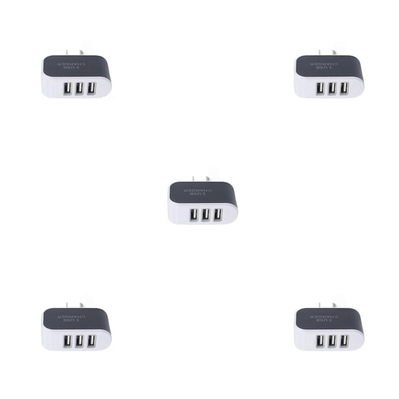 Adaptador de Pared Sidaley USB 3 Puertos Enchufe Europeo/Estadounidense