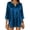 Blue, variant on 3/4 Length Sleeve Womens Tops Spring Summer Glitter Sequin V Neck Relaxed Fit Sparkle T Shirts Rave Tops Clubwear