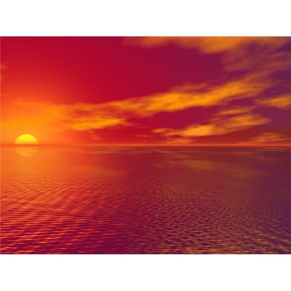 Sunset Over The Water Poster Print by Paul Sale - 20 x 15