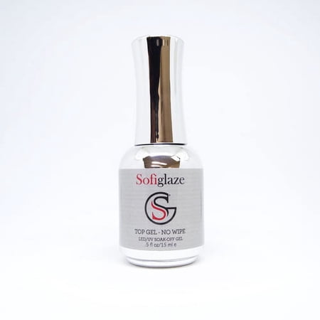 Sofiglaze Soak-Off Gel Polish - No Wipe Top Coat - 0.5 oz