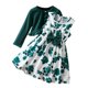 thumbnail image 2 of Cowsor Toddler Little Girls Dress And Cardigan Sets 2 Piece Floral Print Sleeveless Dress and Long Sleeve Cardigan Set, 2 of 7